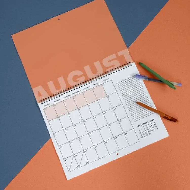 Academic Calendar - Large - Horizontal view 2