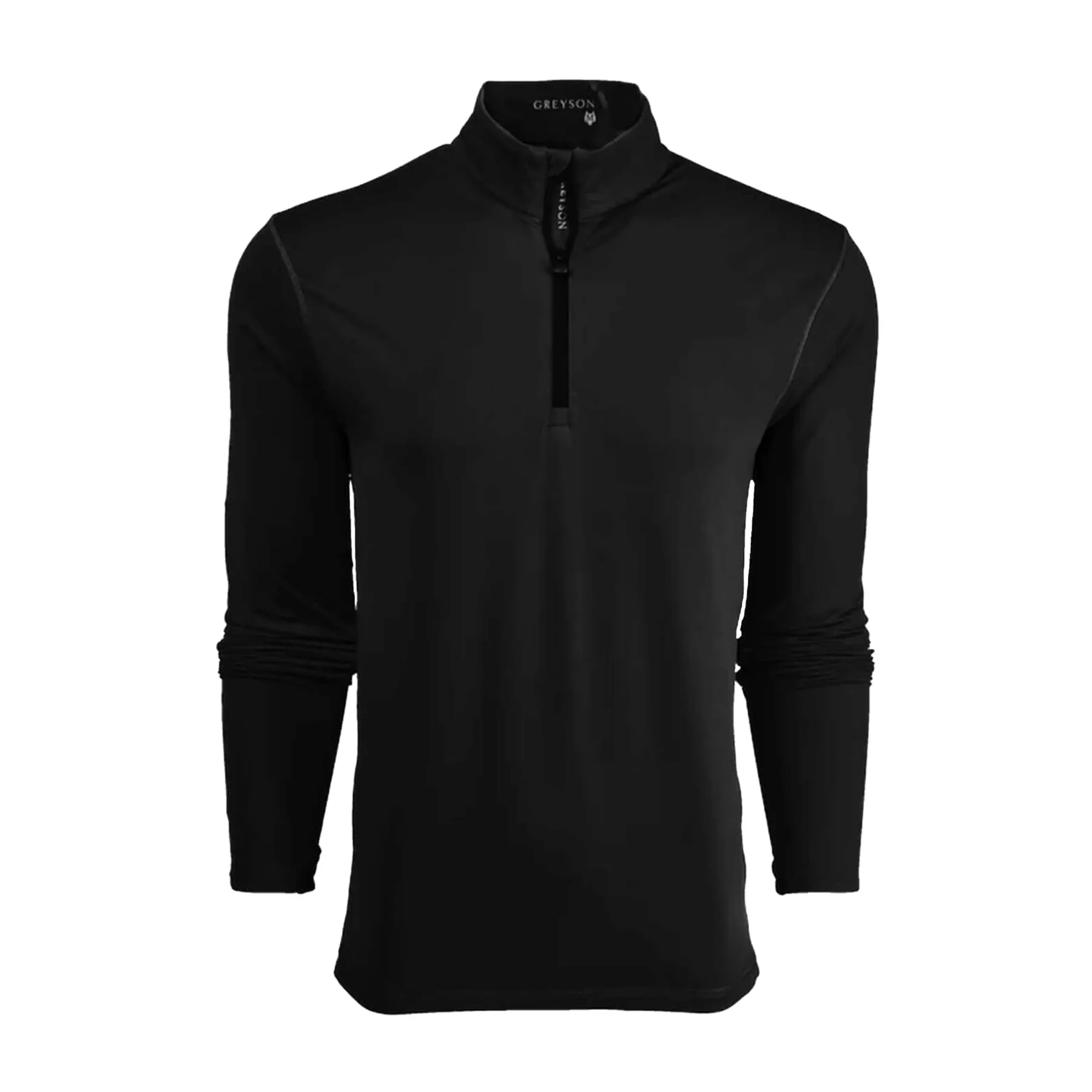 Greyson Tate Mock Neck Quarter-Zip - Shepherd Black