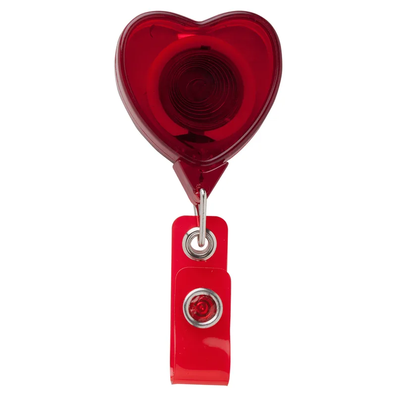 Jumbo Heart Retractable Badge Reel