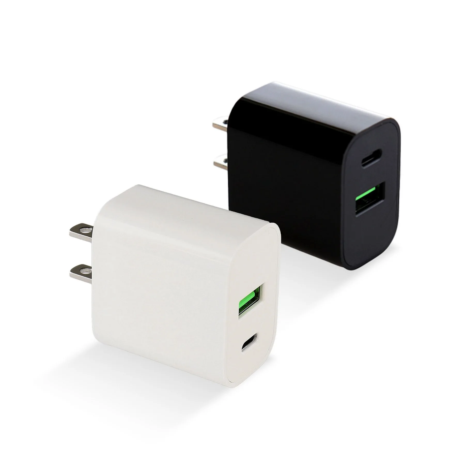 Dual Port Flat Wall Adapter view 2