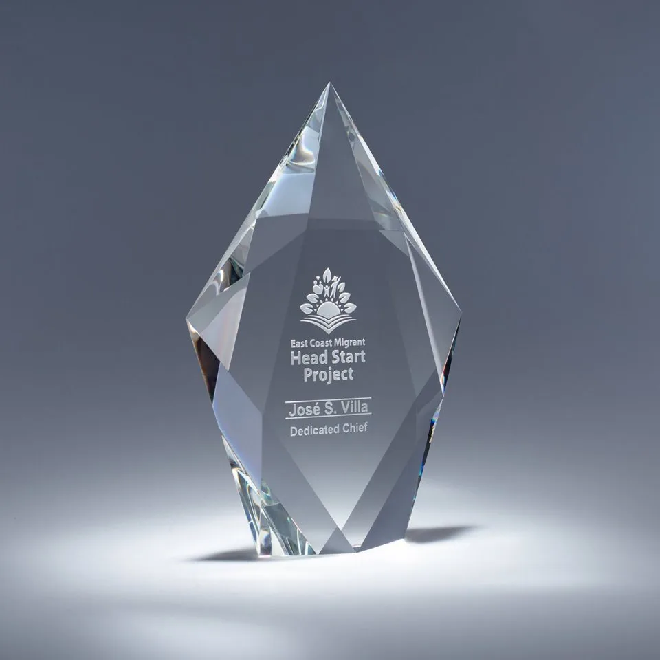 8" Sculpta Crystal Award view 2