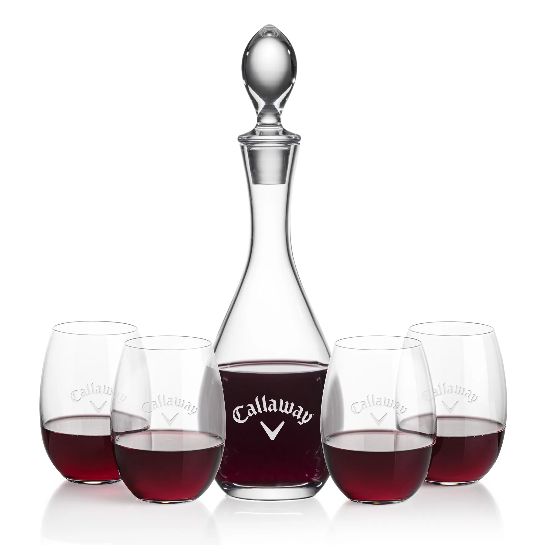 Decanter & 4 Stemless