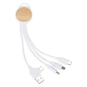 Bamboo 3-in-1 6" Charging Cable view 2