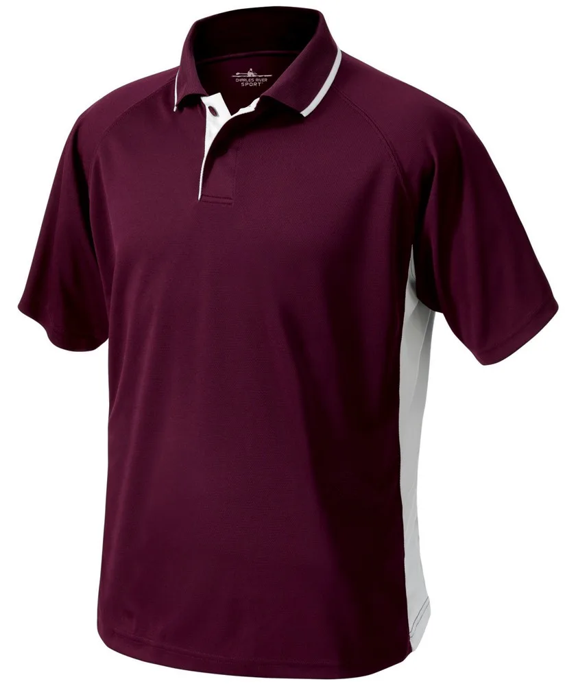 Men's Color Blocked Wicking Polo Shirt view 3