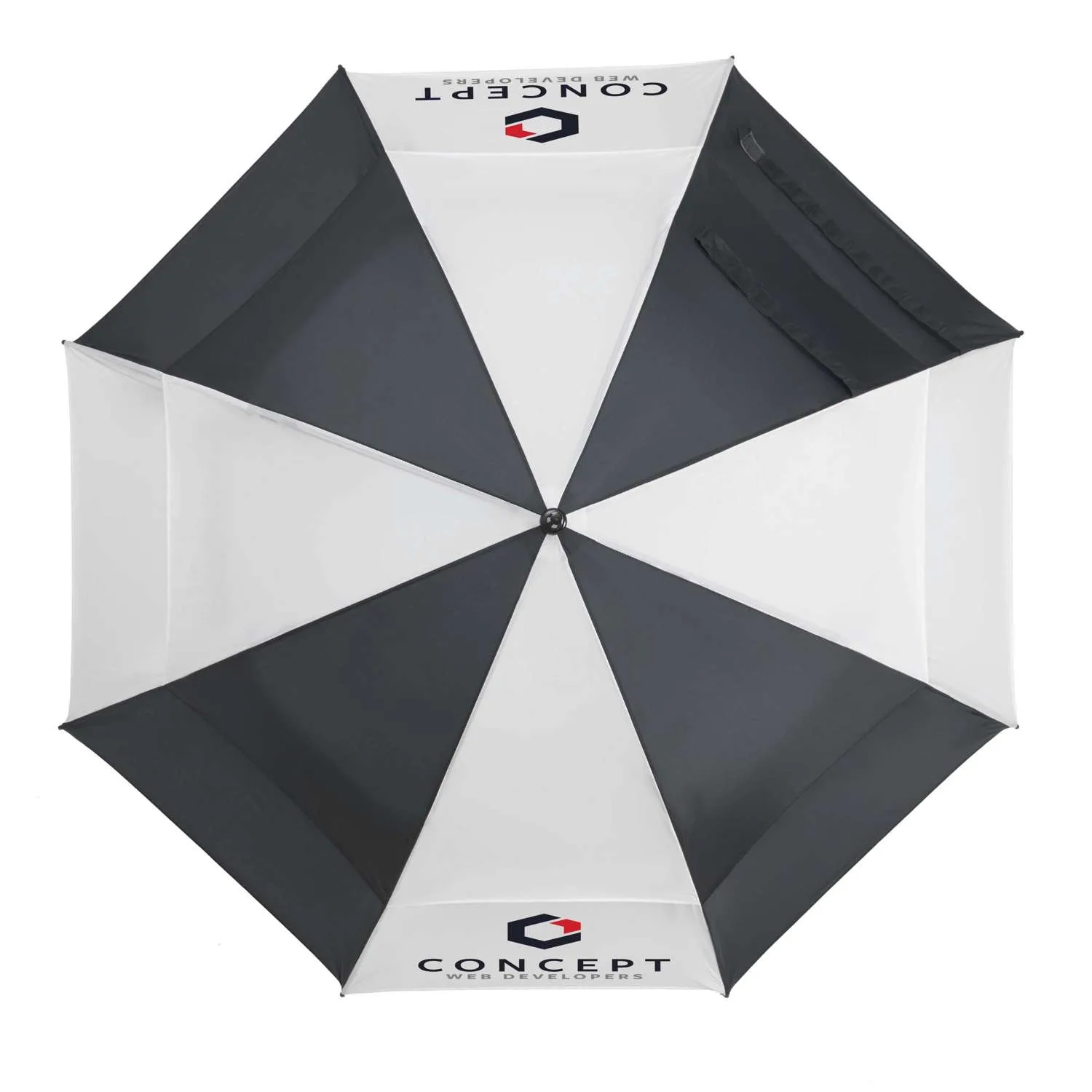 Challenger Alternating Panels Umbrella (2 Imprints) view 5
