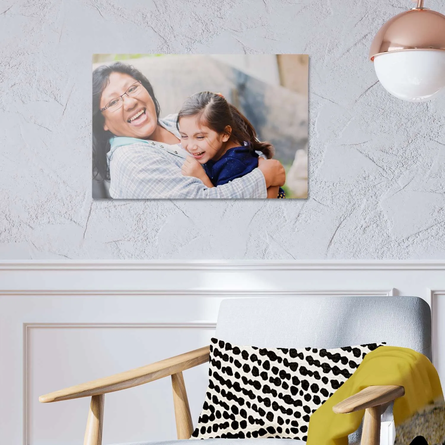 24"W X 36"H Glossy Aluminum Print with Shadow Mount view 3