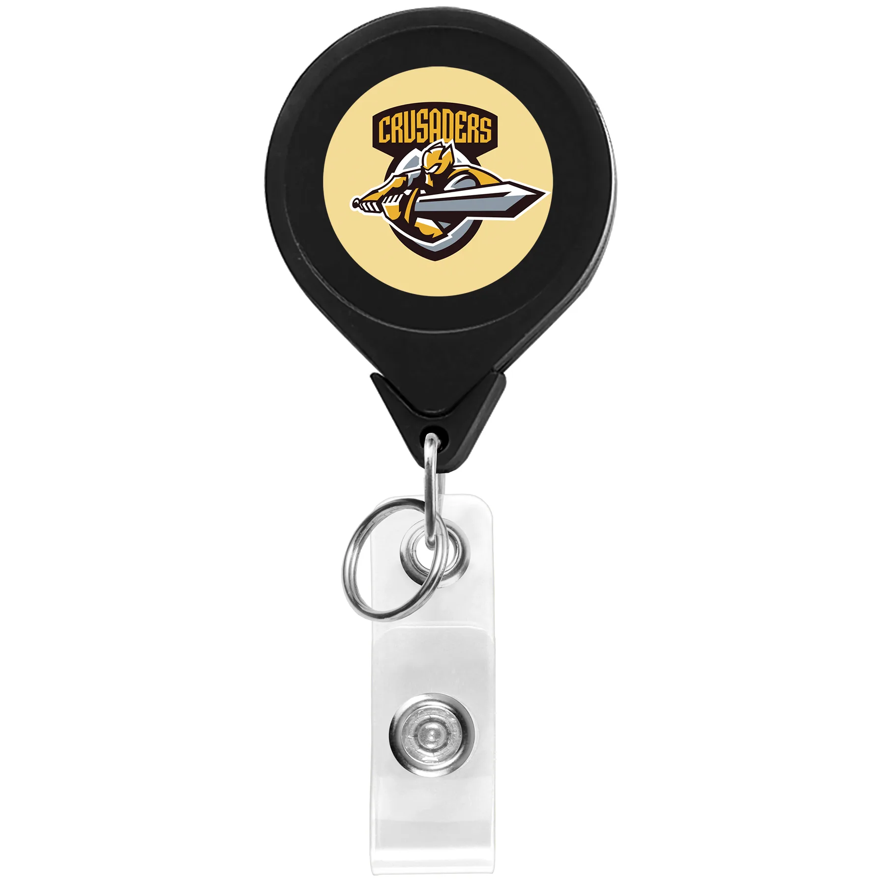 Round Dual Back Retractable Badge Reel view 5