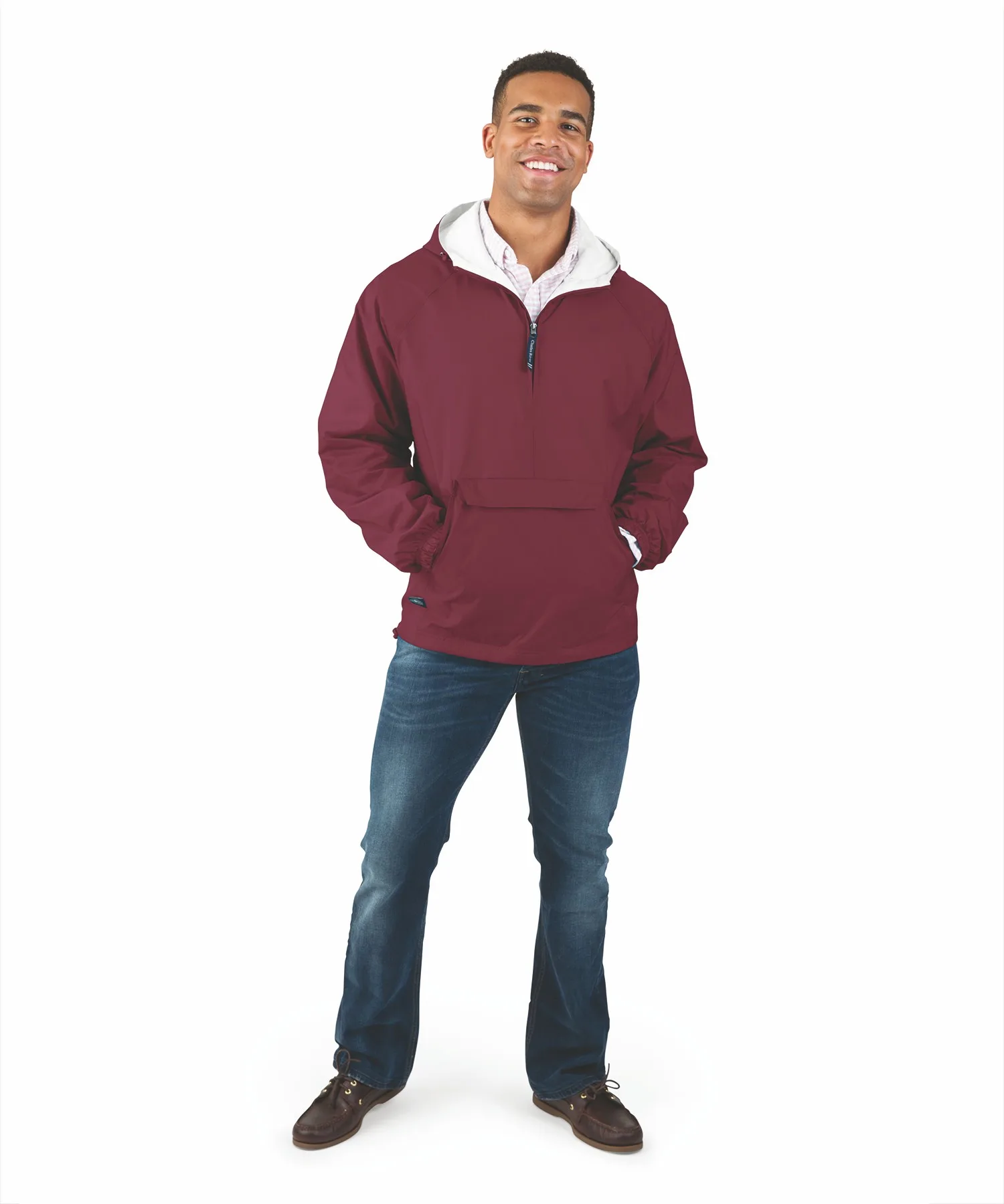 Unisex Classic Solid Pullover Jacket view 3