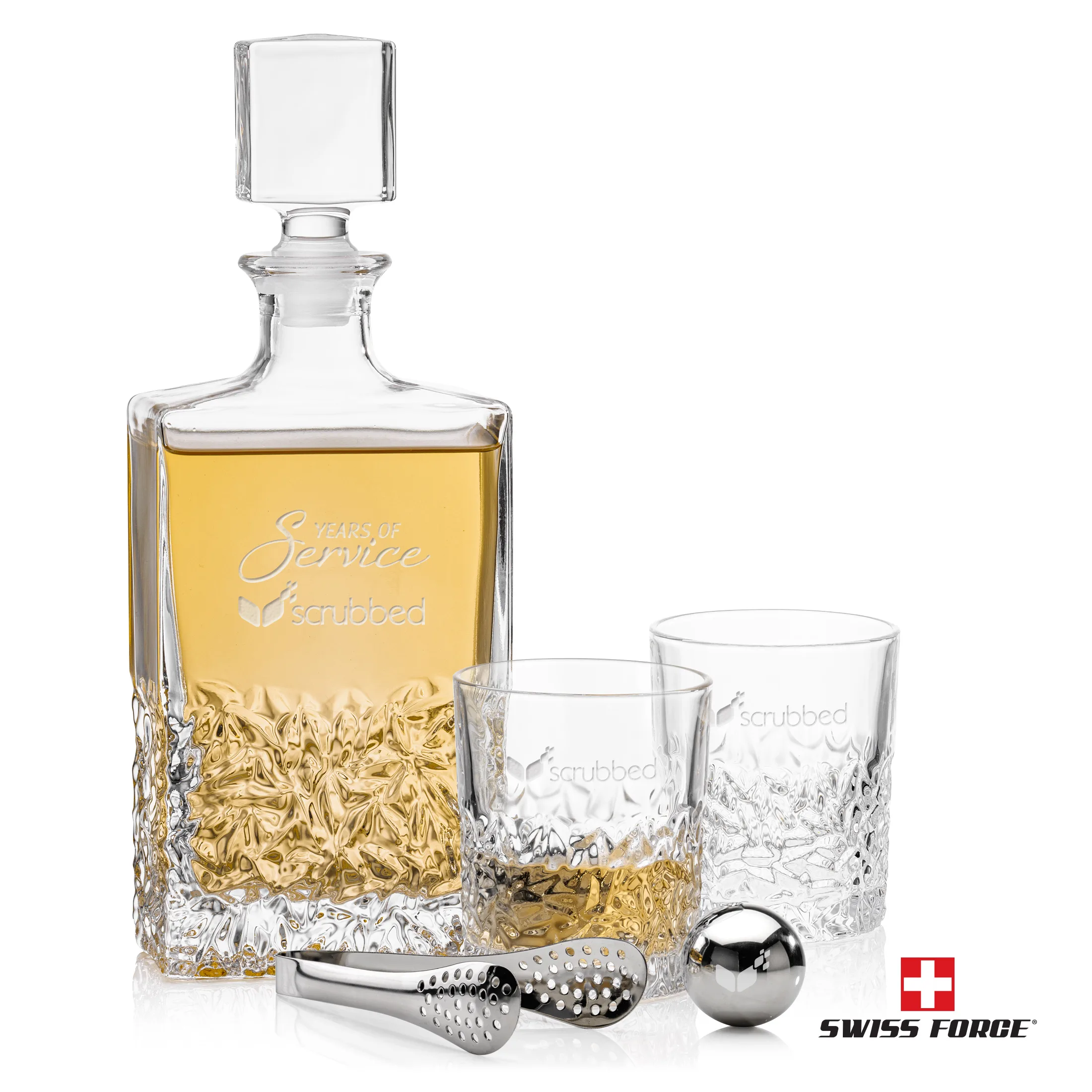 Swiss Force ® S/S Ice Balls & Decanter Set
