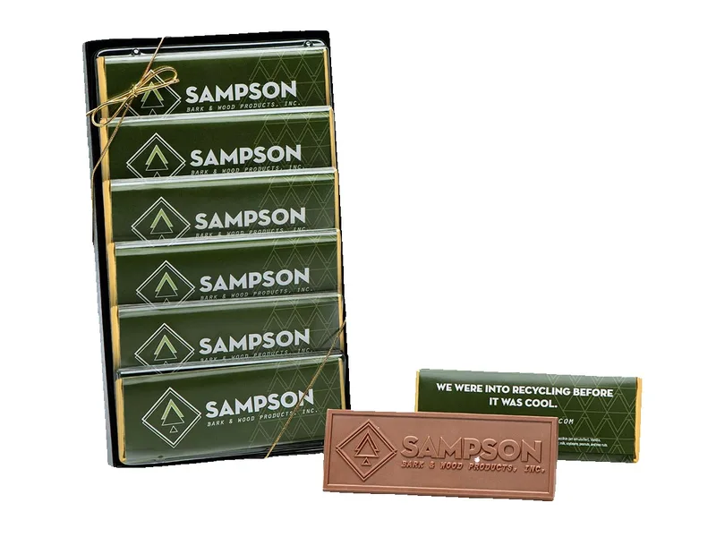 6-Pack Brand Impact Chocolate Wrapper Bar Gift Set