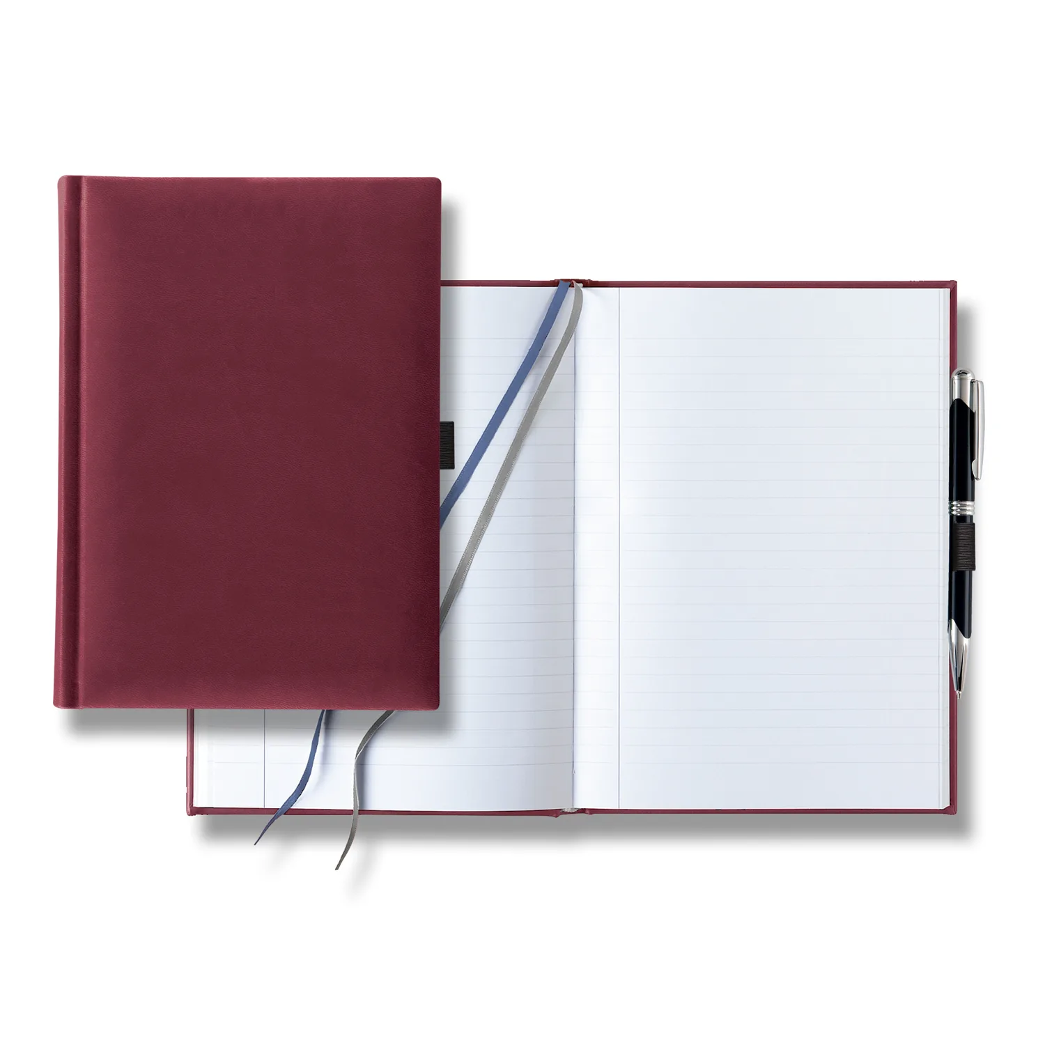 Castelli Tucson Grande Lined White Page Journal with Pen & Loop view 2