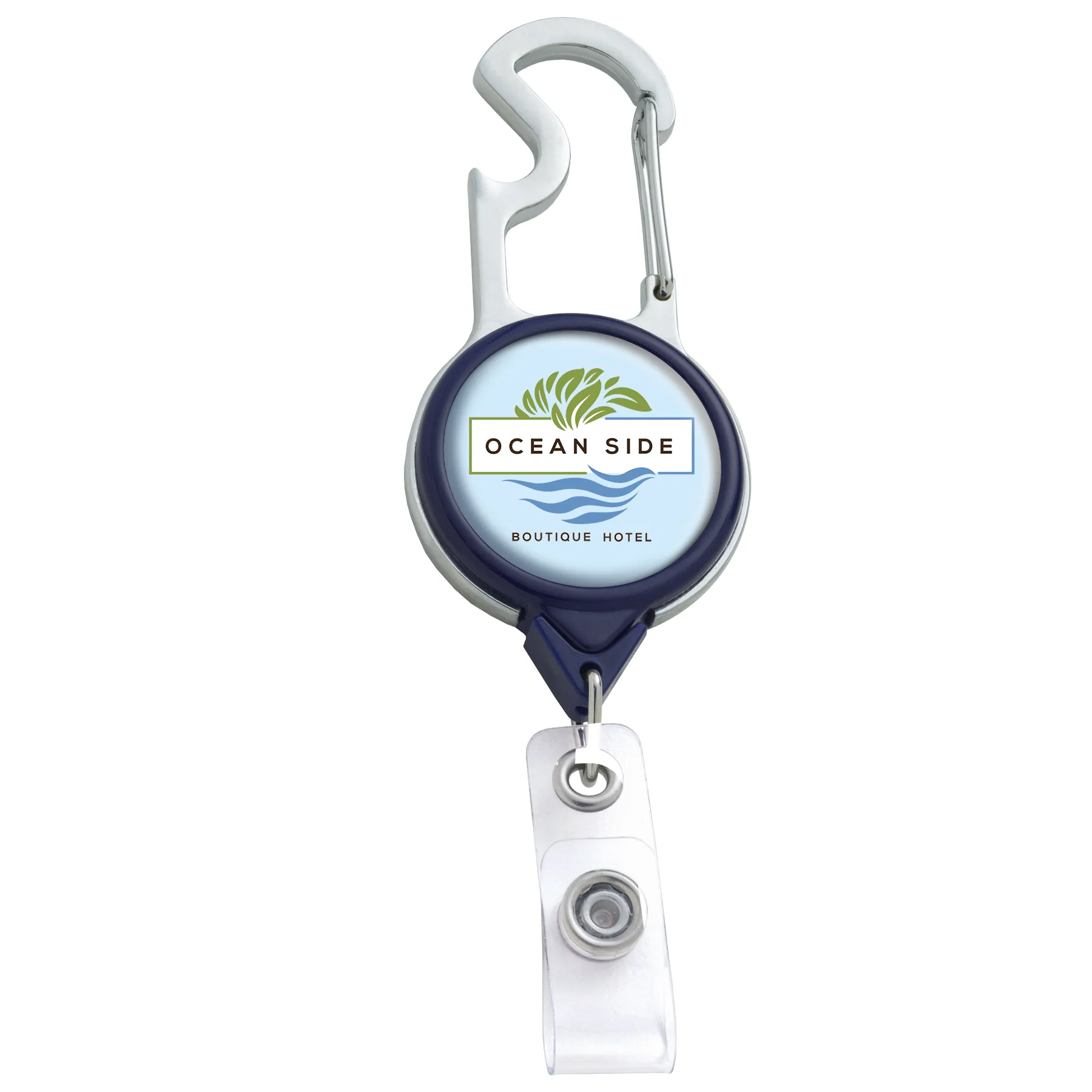 Carabiner Bottle Opener Retractable Badge Reel view 4