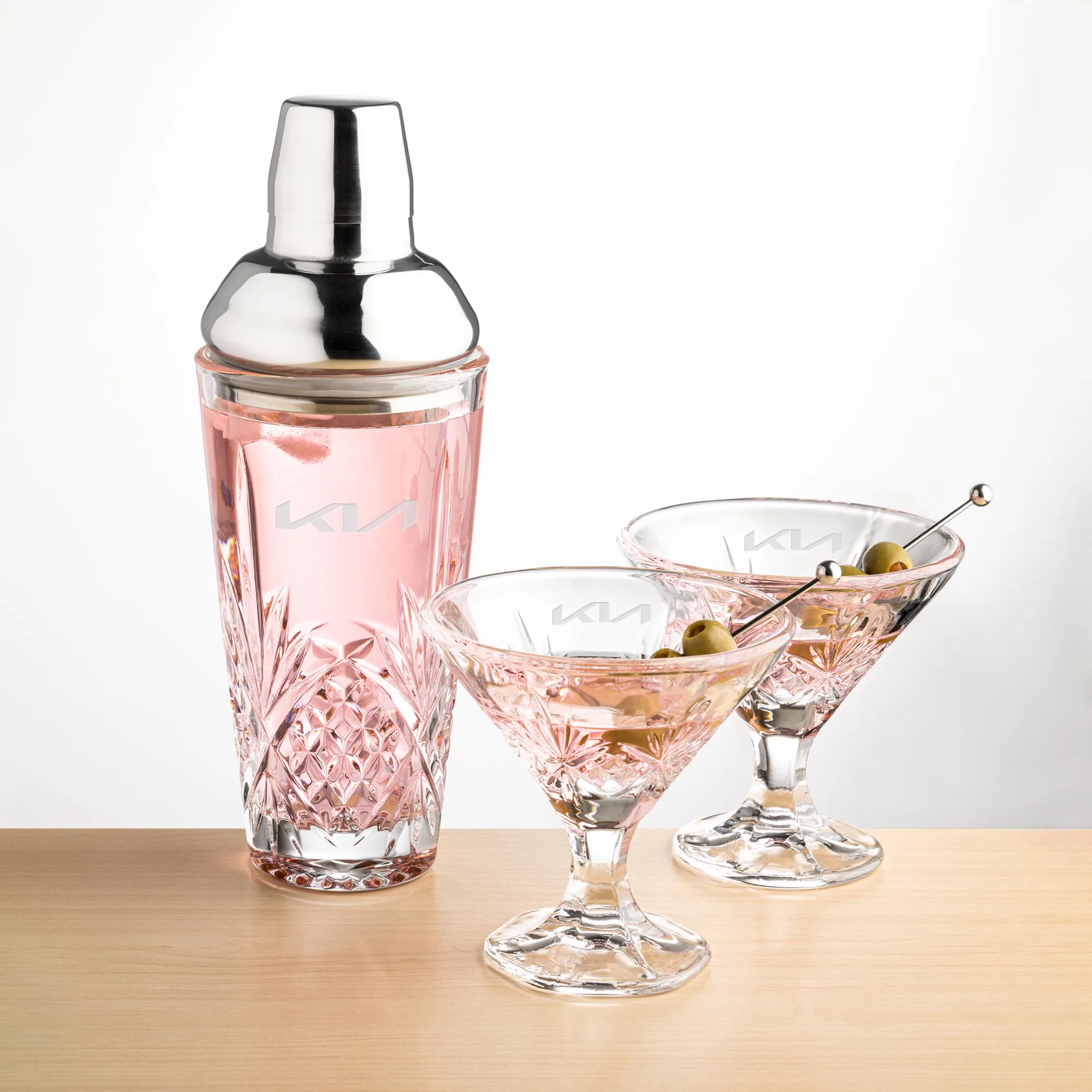 Shaker & 2 Martini
