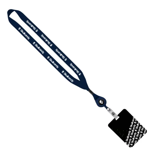 3/4" Retractable Lanyard with 3" x 4" ID Badge view 2