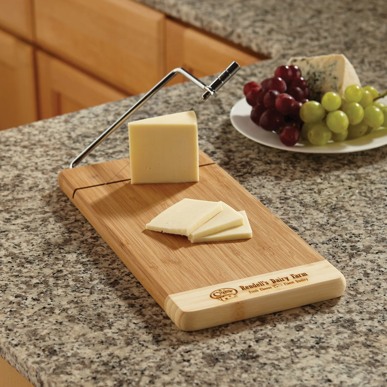 Two Tone Bamboo Cheese Cutter view 2