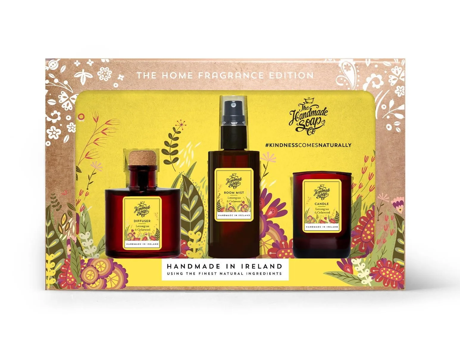The Handmade Soap Co Mini Votive Mini Diffuser And Mini Pillow Mist Gift Set