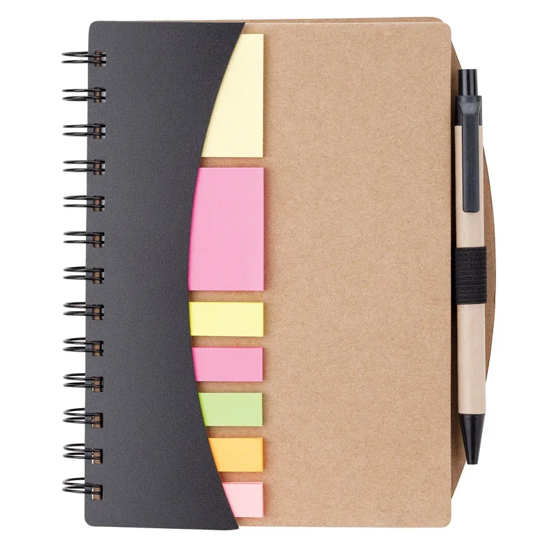 Broome Junior Notebook with Pen, Flags & Sticky Notes view 2