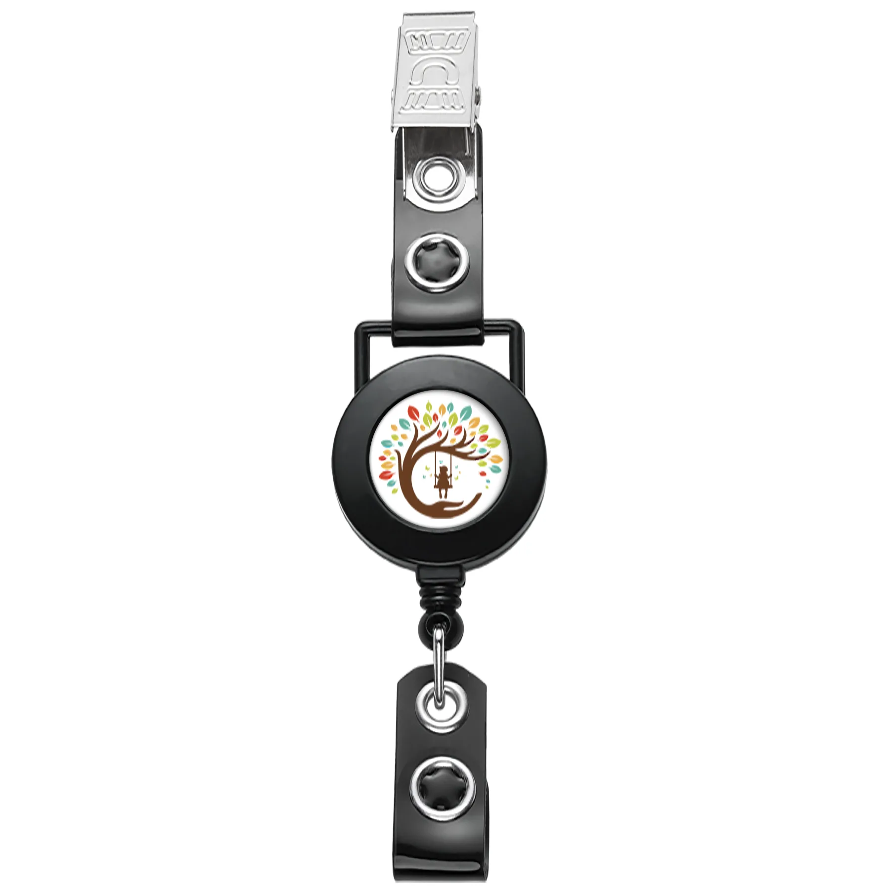 Round Hanger Retractable Badge Reel view 4