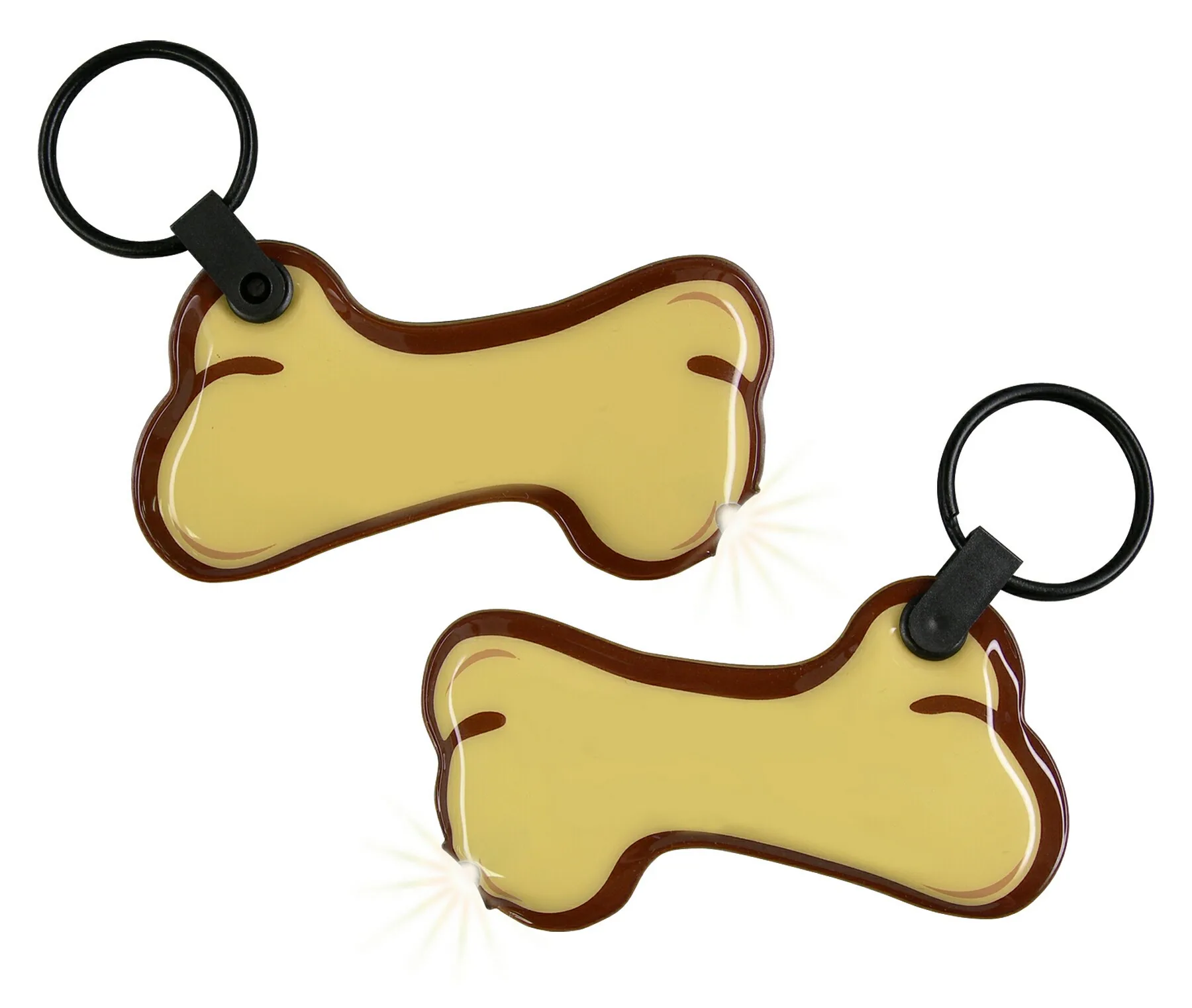 ShapeLights™ Color-A-Shape Key Ring Flashlight (Bone) view 2