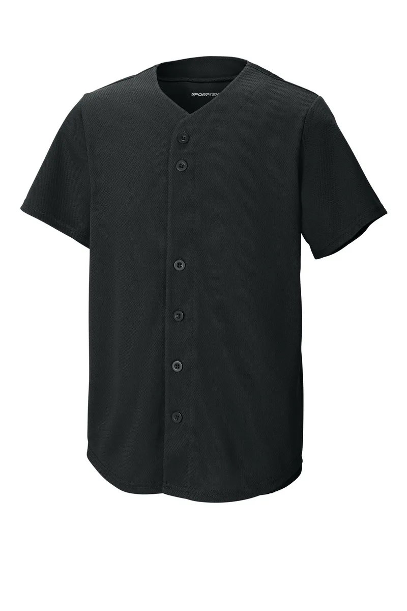 Sport-Tek® Youth PosiCharge® Tough Mesh Full-Button Jersey
