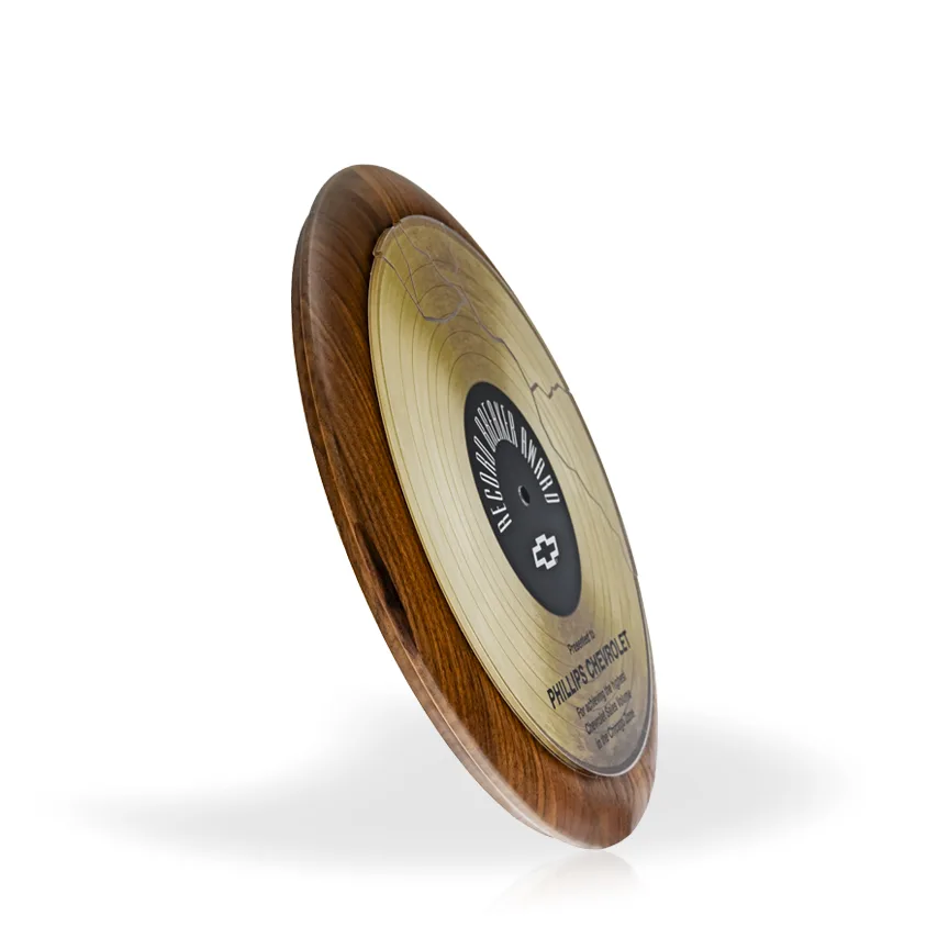 Record Breaker Plaque-Gold view 3
