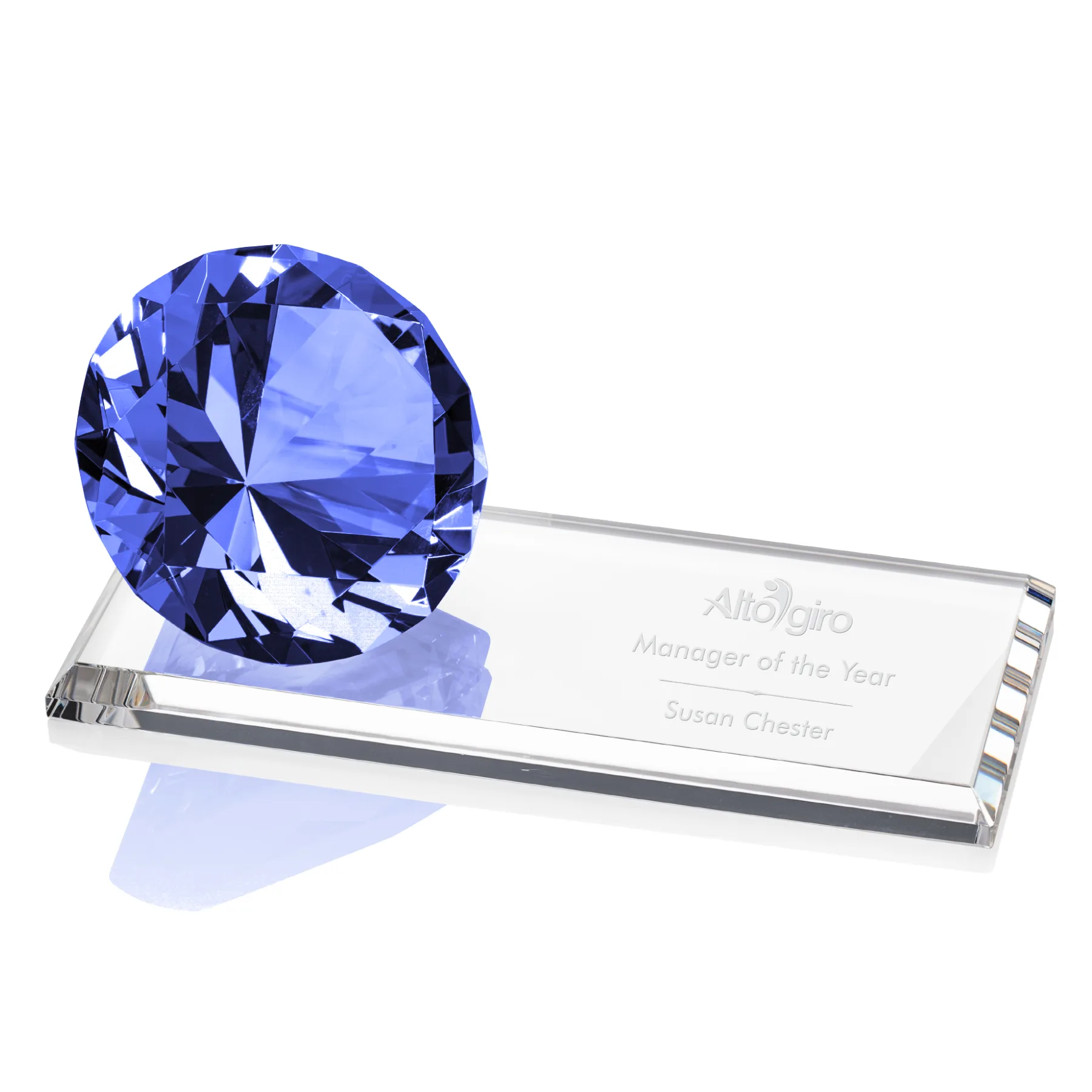 Sapphire, 8" x 4"