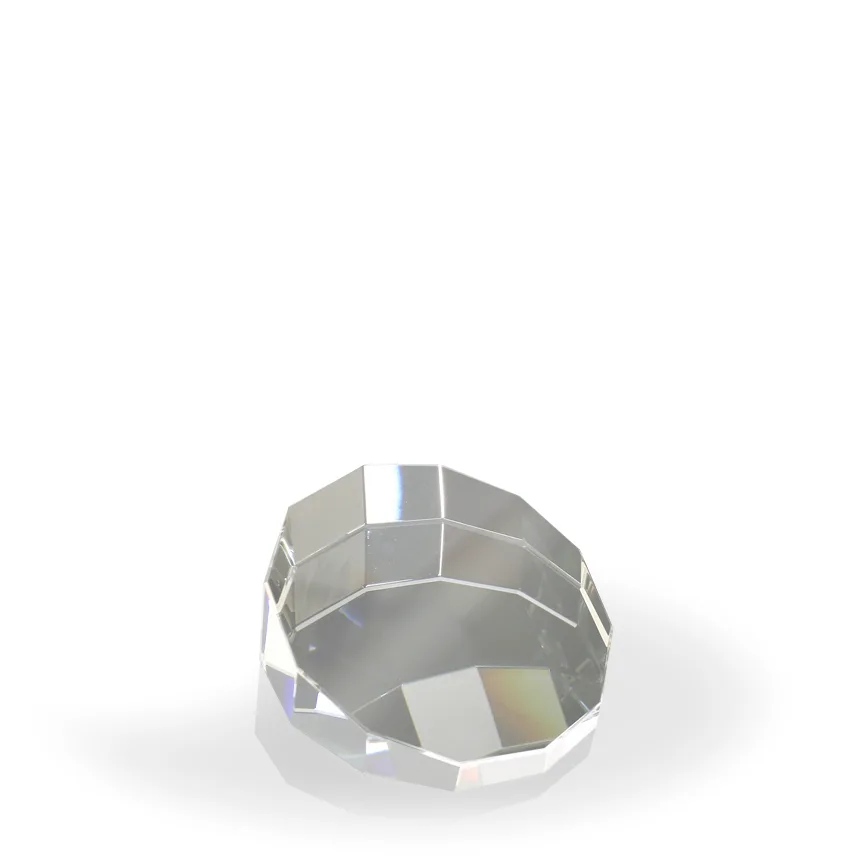 Decagon Crystal Paperweight Award view 2