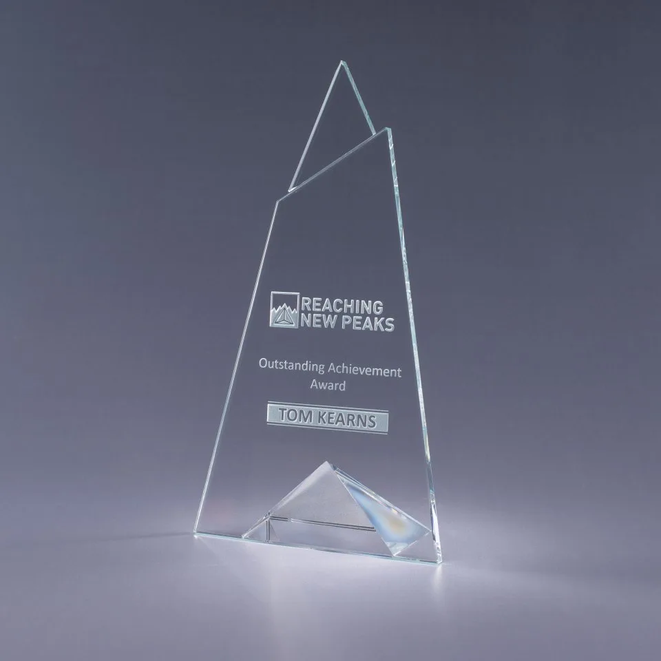 10.25" Skyward Starphire Crystal Award