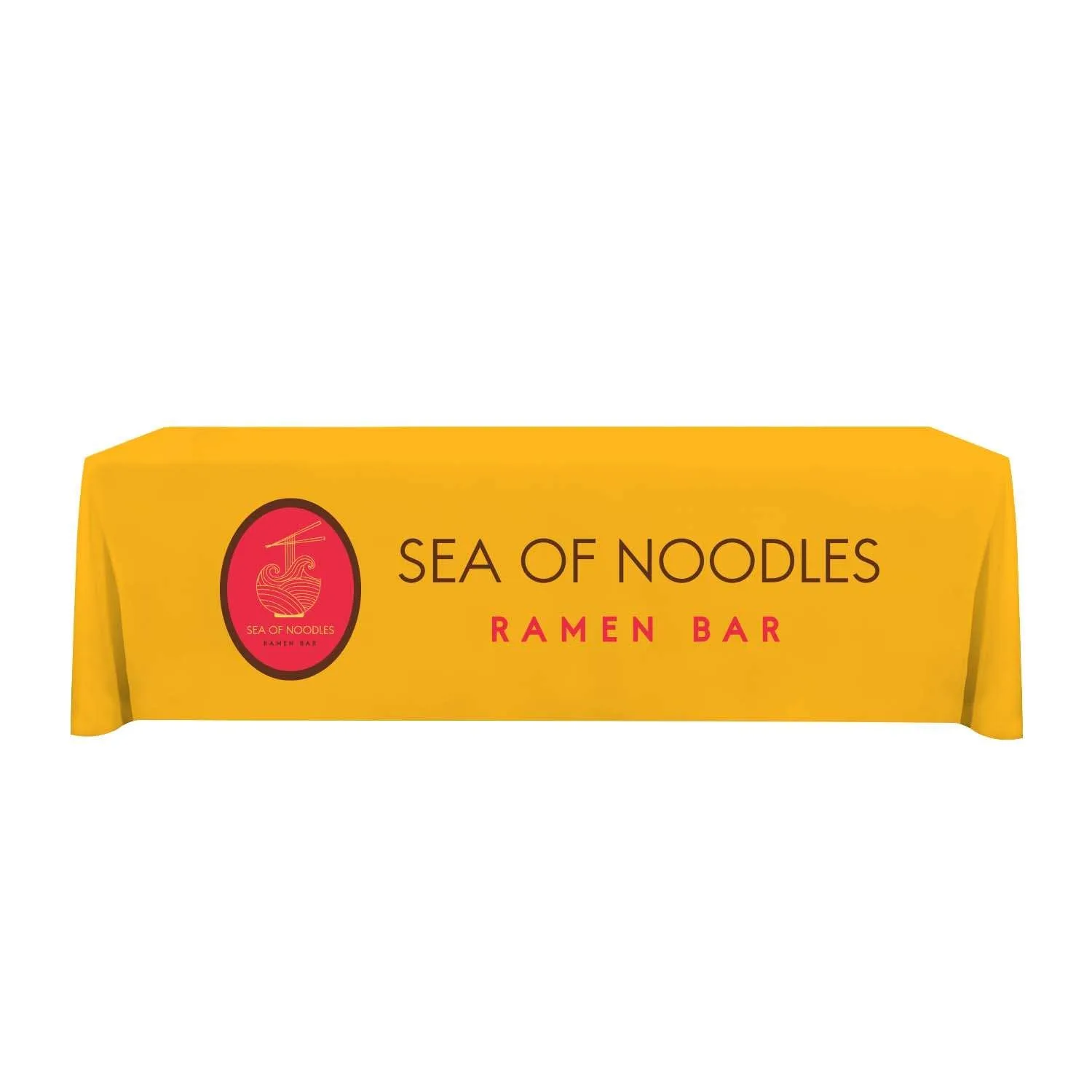8' Standard Table Throw (Full-Color Front Only) view 4