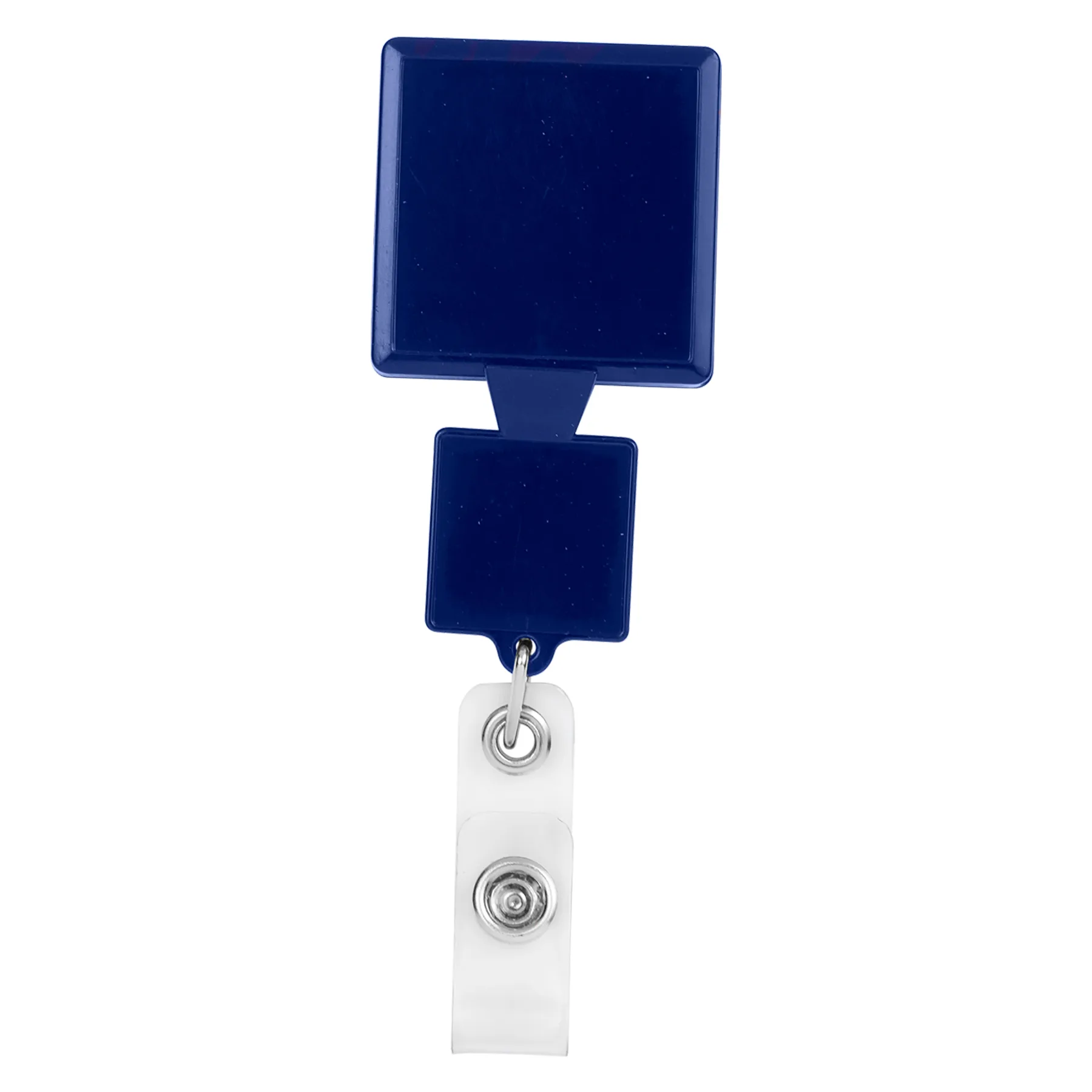 Double Up Square Retractable Badge Reel view 2