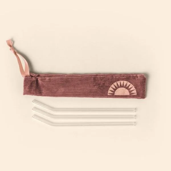 Corduroy Pouch For Reusable Straws view 3