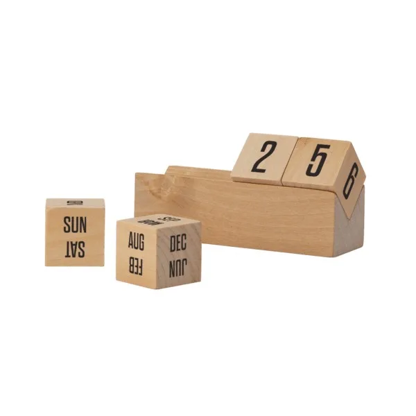 Boa 4" Laser Engraved Wooden Perpetual Calendar view 3