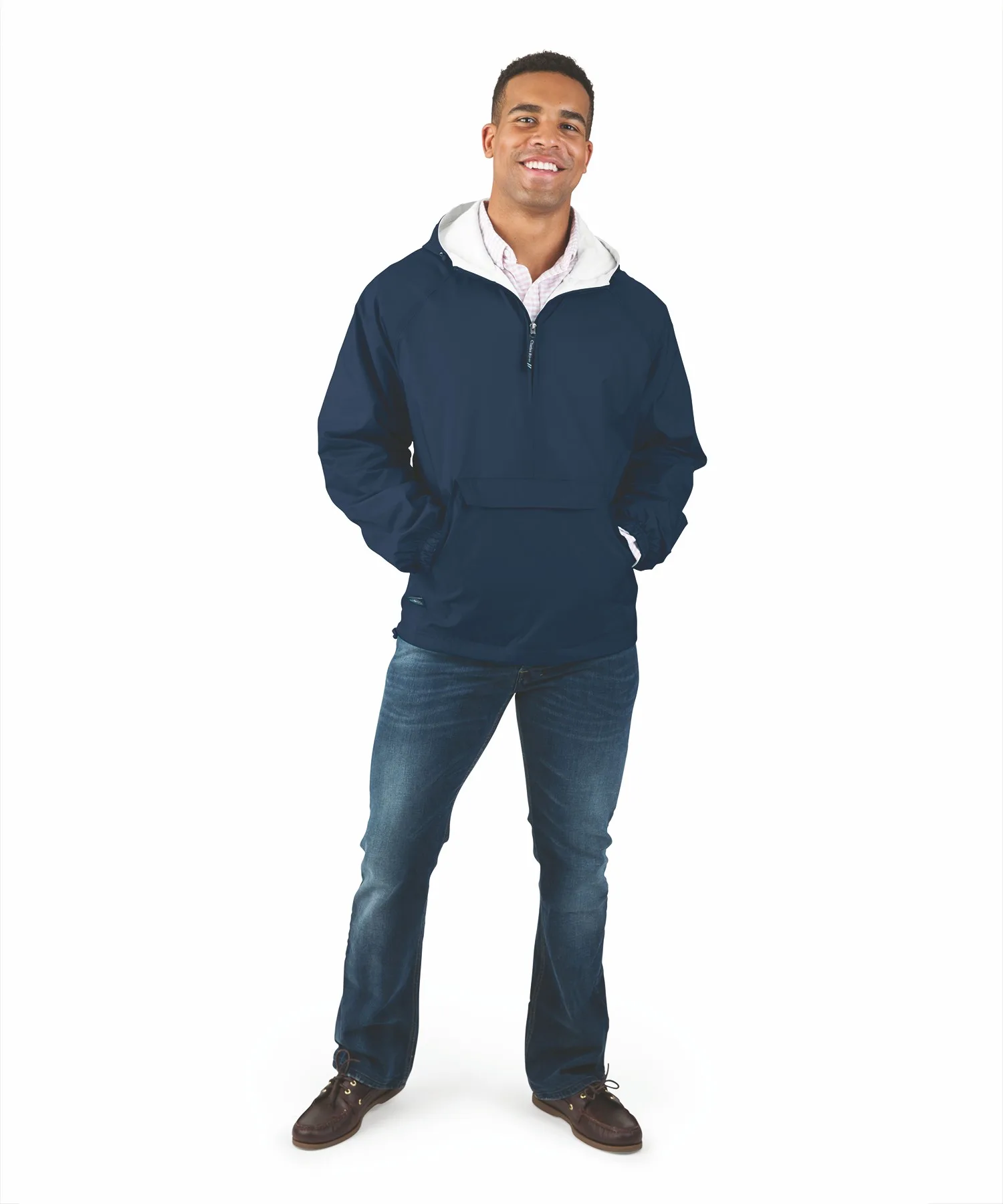 Unisex Classic Solid Pullover Jacket view 4