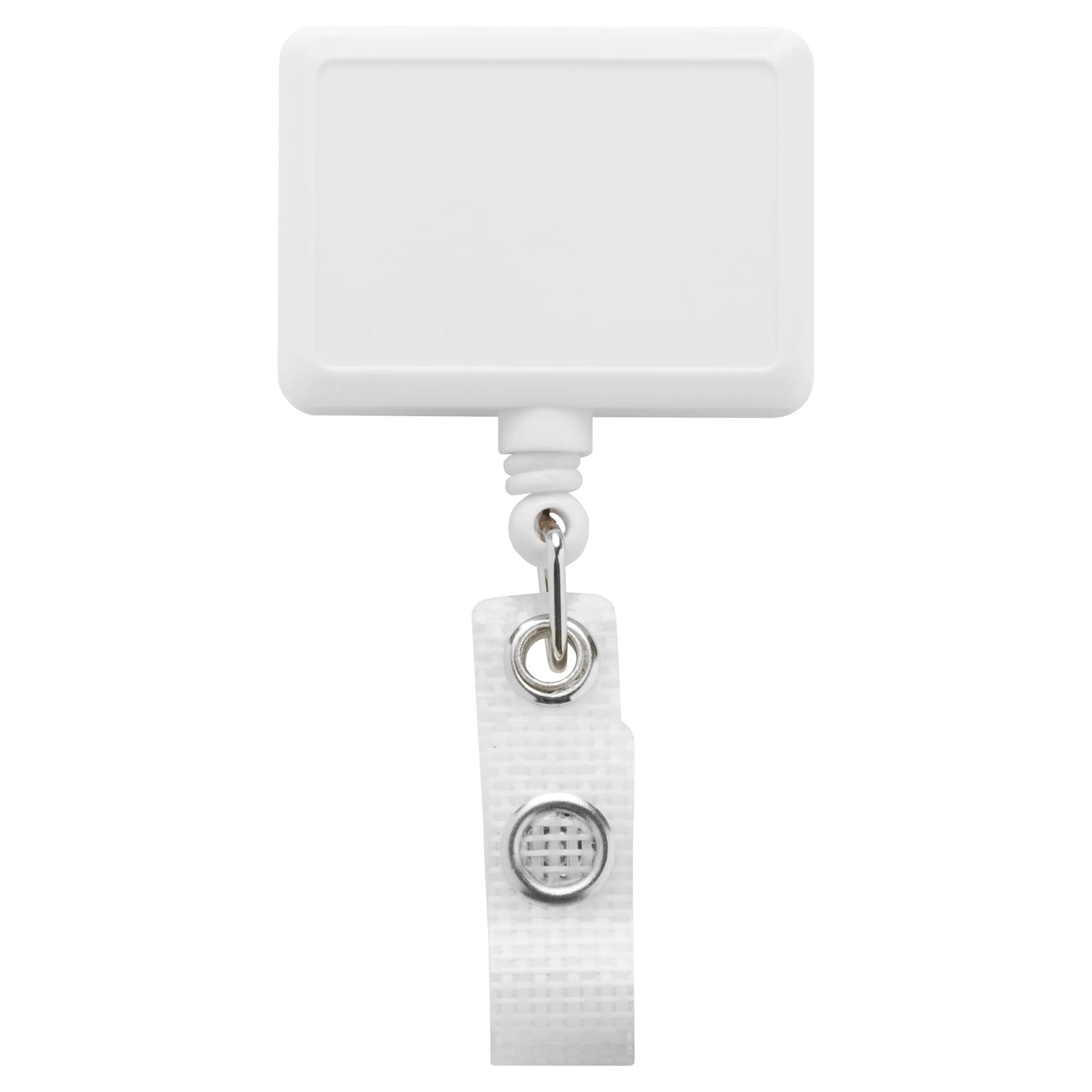 Anti-Microbial Rectangle Retractable Badge Reel view 2