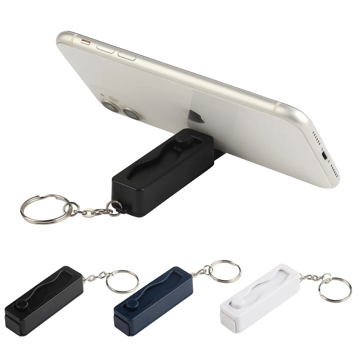 Contour Phone Stand Key Chain with Finger Fidget view 2