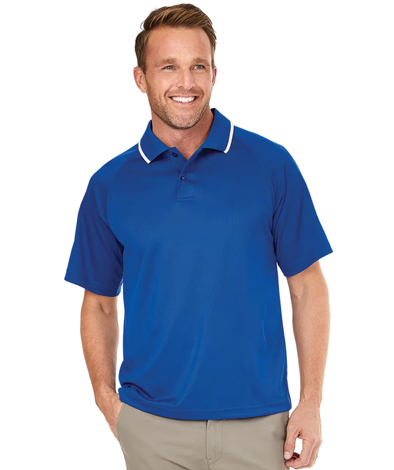 Men's Classic Solid Wicking Polo Shirt