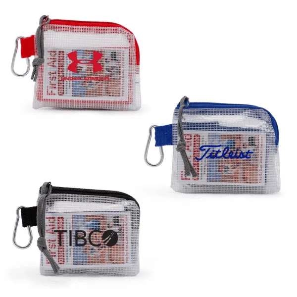 Golf Safety & First Aid Kit in a Zippered Clear Nylon Bag view 2