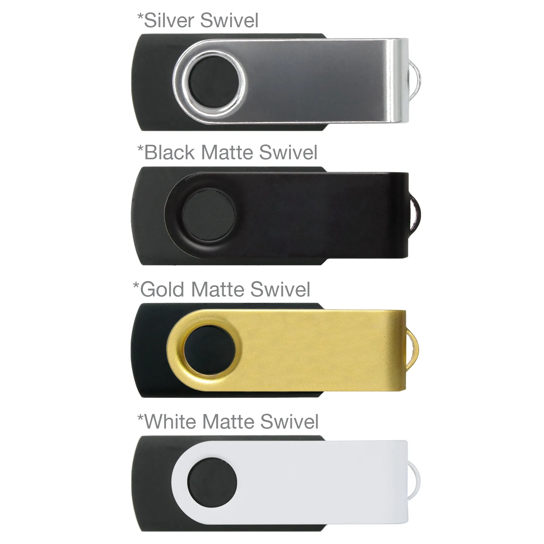 iClick® Silver Swivel USB Flash Drive 16GB view 5