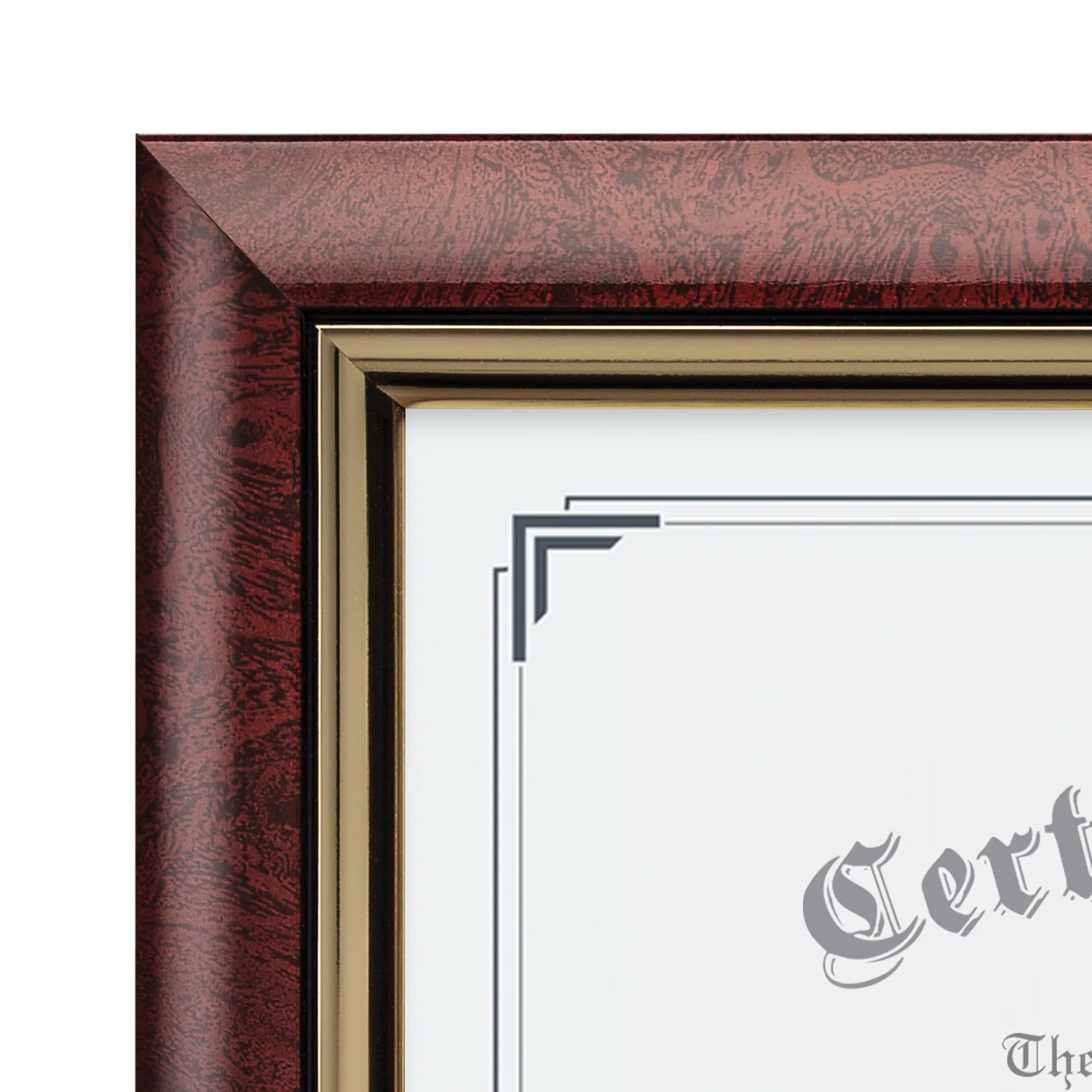 Corner- Rosewood, Gold