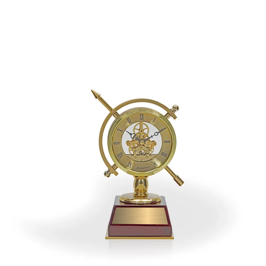 Manawa Rotating Gold Clock view 2