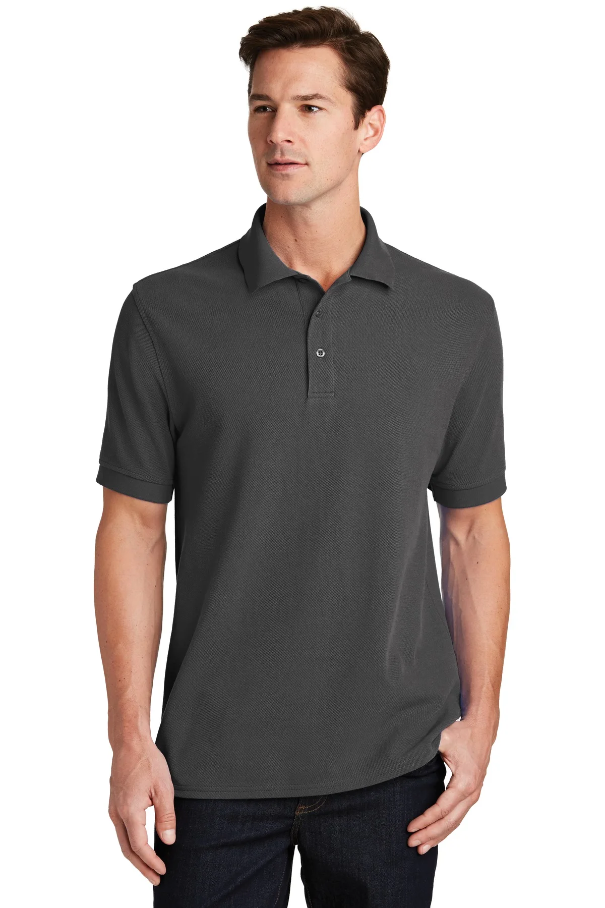 Port & Co™ Combed Ring Spun Pique Polo.