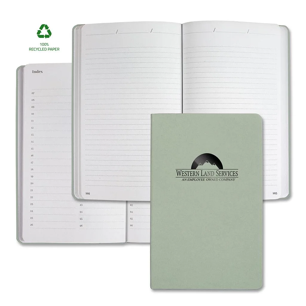 Castelli Samoa ECO Indexed Recycled White Page Journal view 6