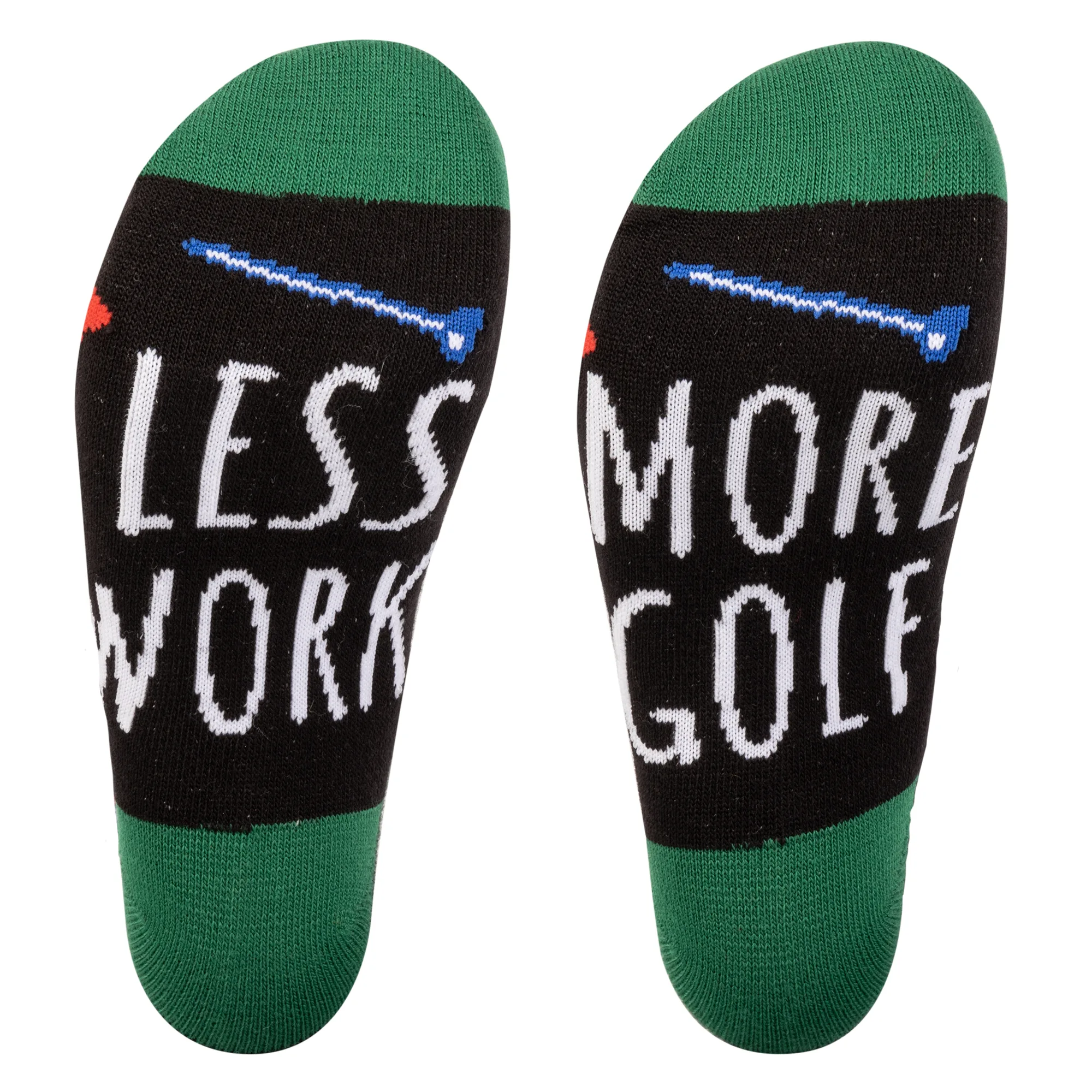 Less Work, More Golf Gift Set w/20 Oz, Stainless Steel Insulated Bottle & Socks view 5