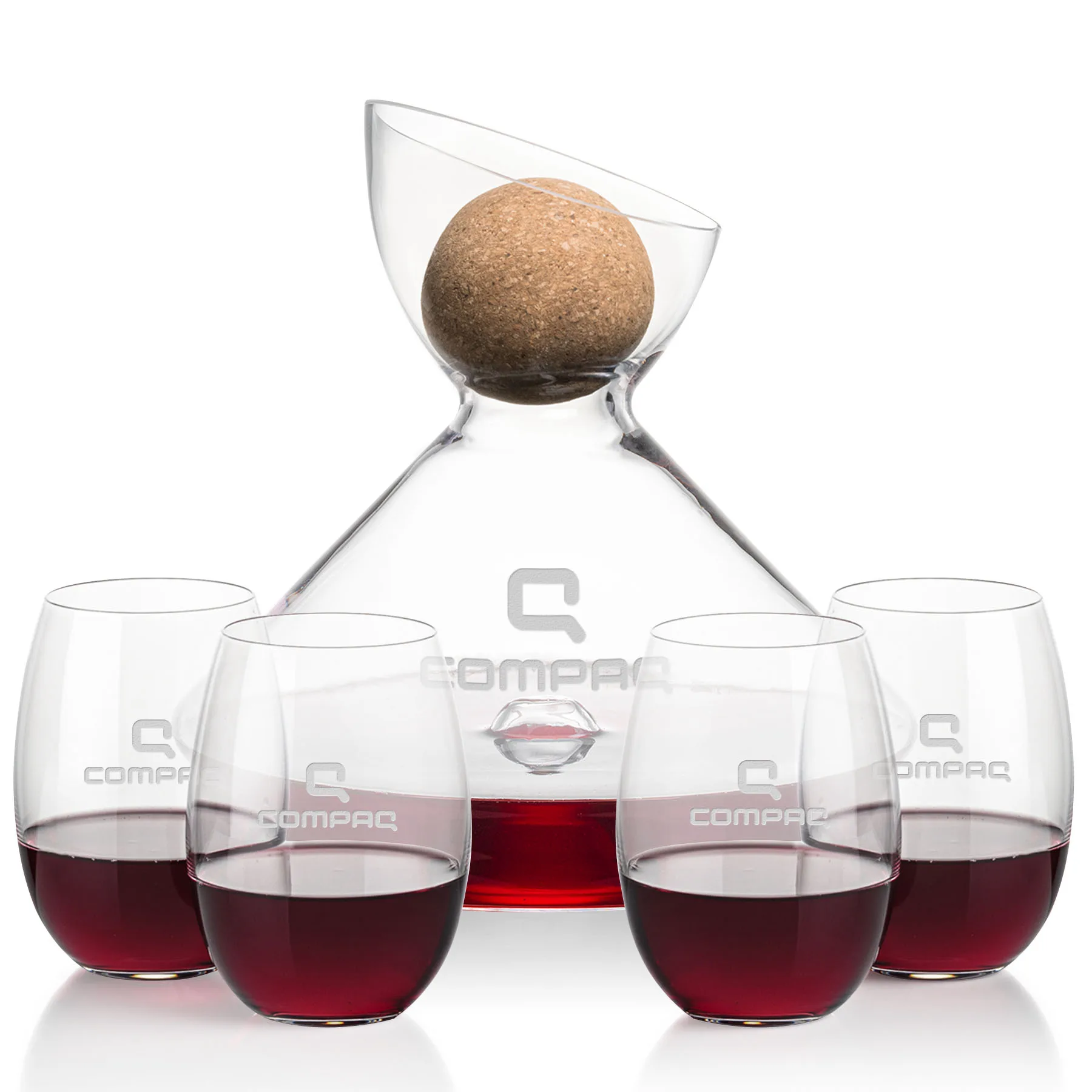 Carafe & 4 Stemless