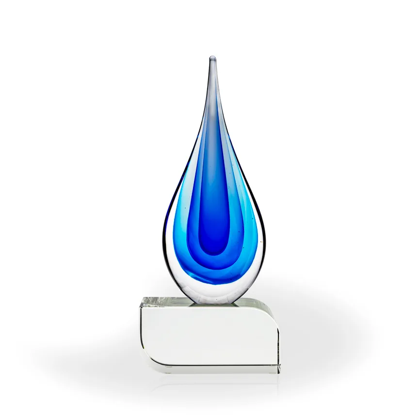 Elston Art Glass Award - Oblong Base view 2