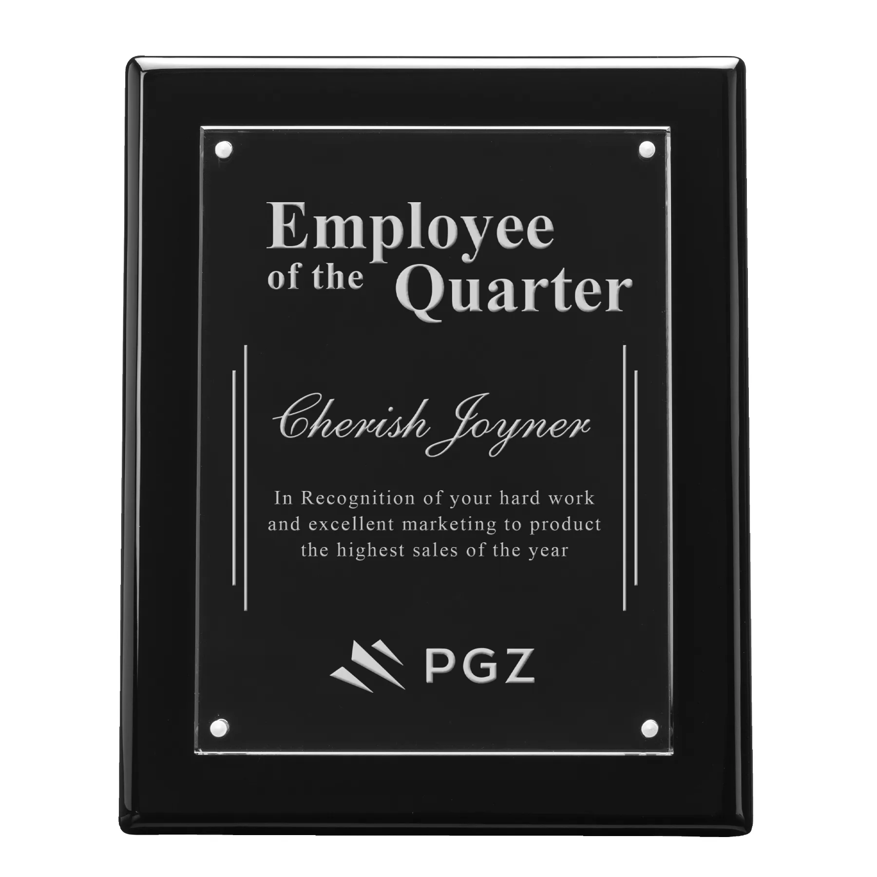 Laser Engraving, Black, 9" x 12"