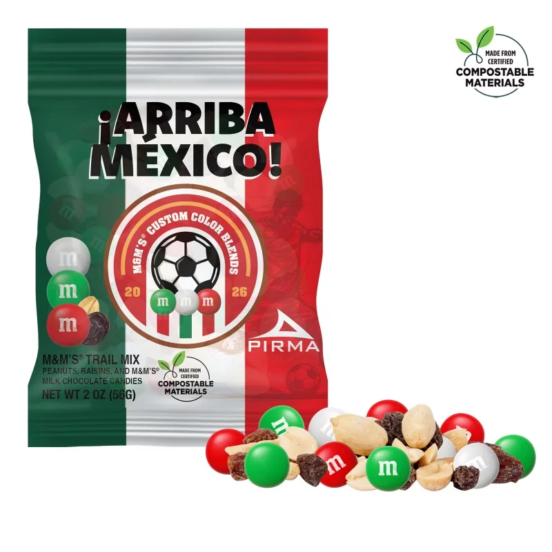 Soccer M&M'S Trail Mix, 2oz ECO-Digibag, Full Color, Color Choice view 7