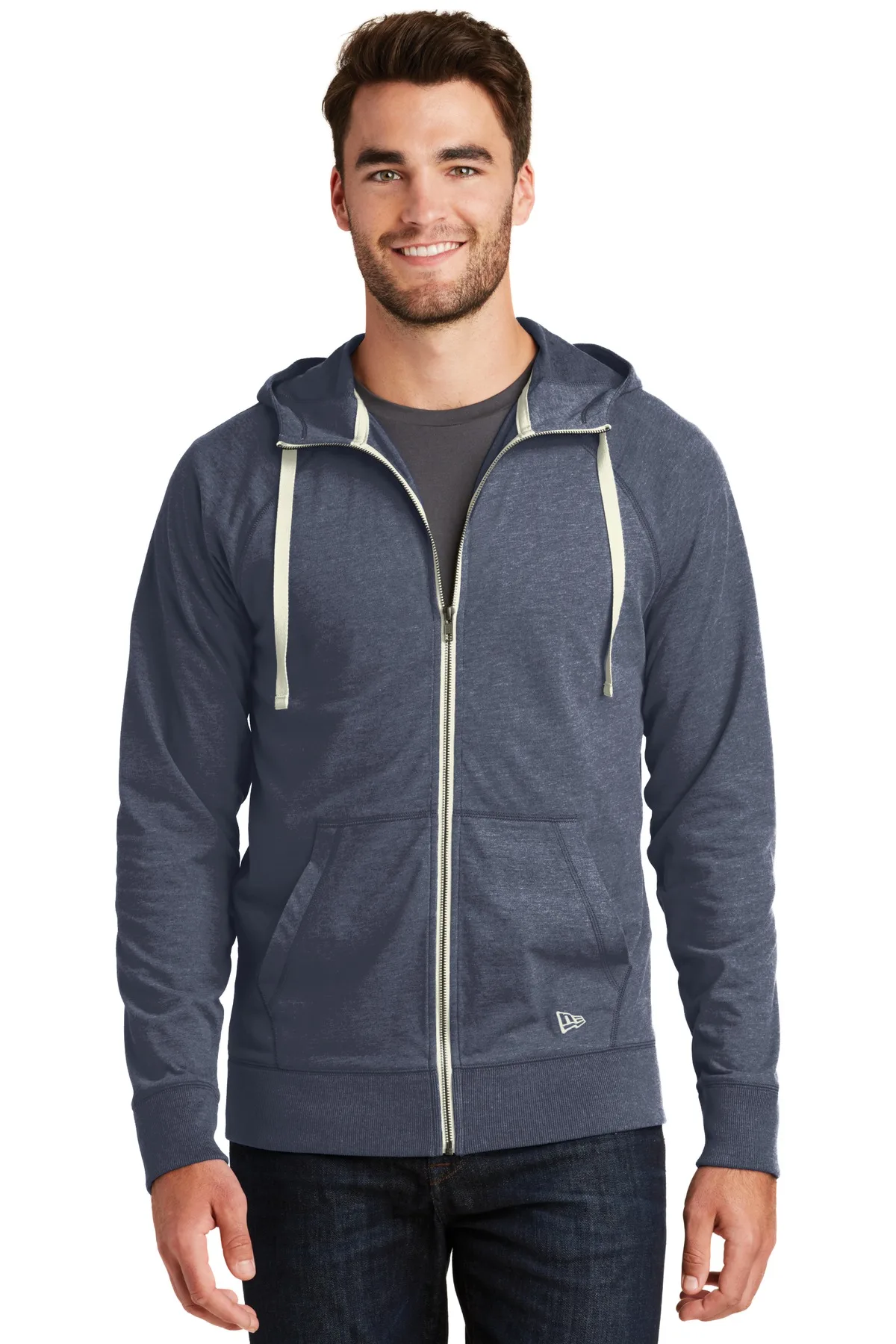 New Era ® Sueded Cotton Blend Full-Zip Hoodie.