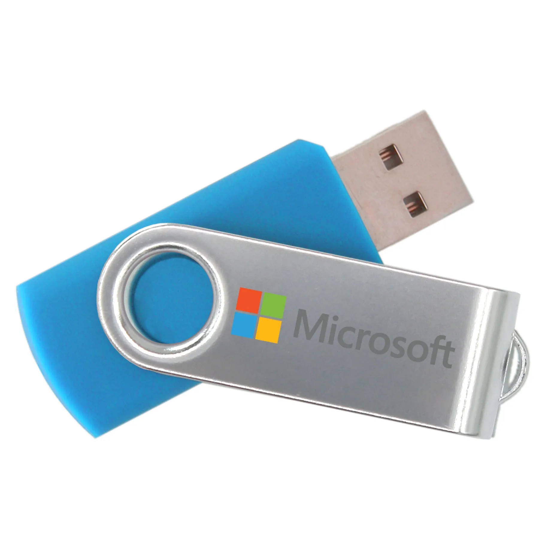 iClickÂ® 3.0 Silver Swivel USB Flash Drive 32GB view 2