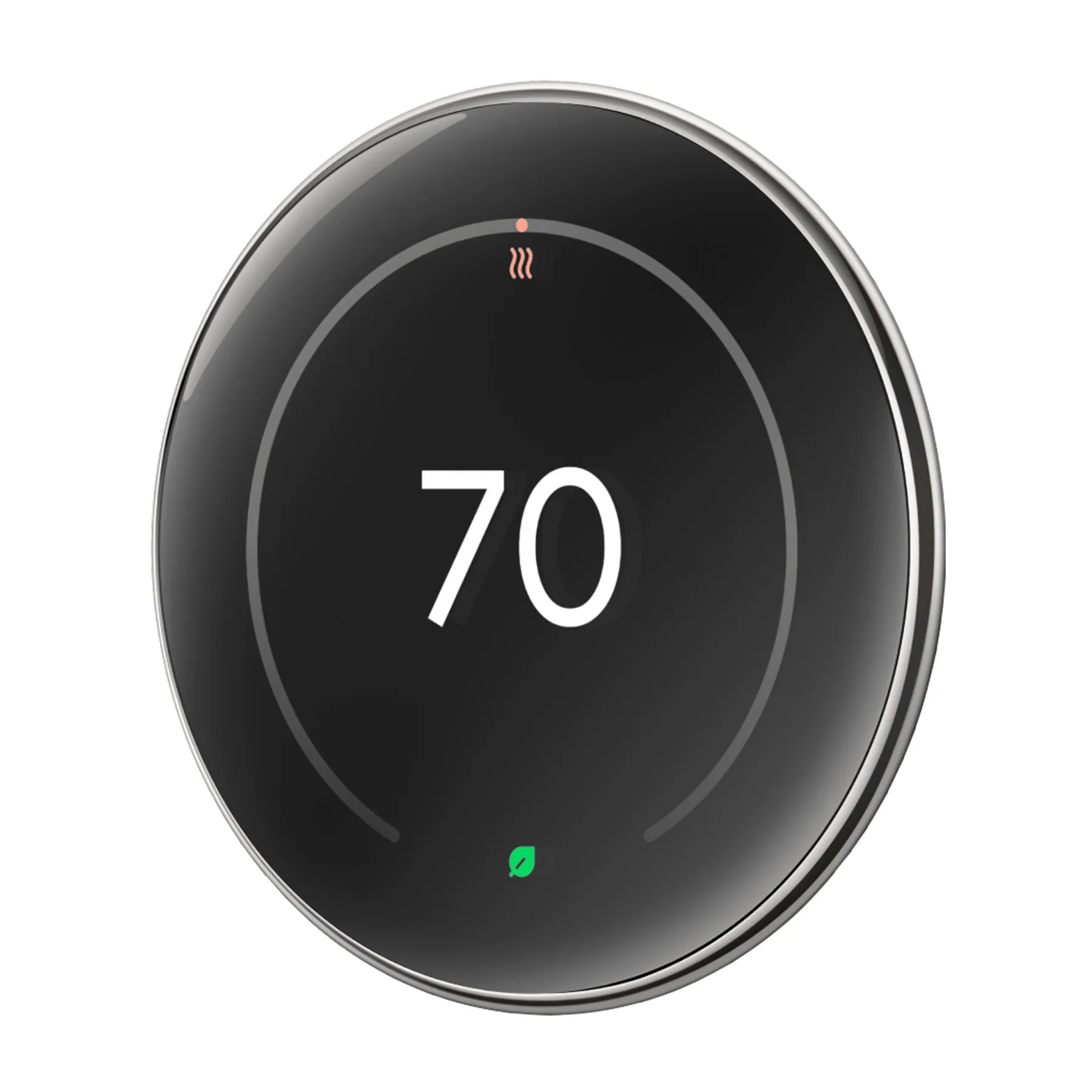 Google Nest Learning Thermostat (4th Gen) - Polished Silver